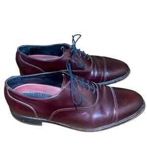 Men’s Florsheim Leather Dress Shoes Ox Blood Lace Ups Size 8 1/2 D